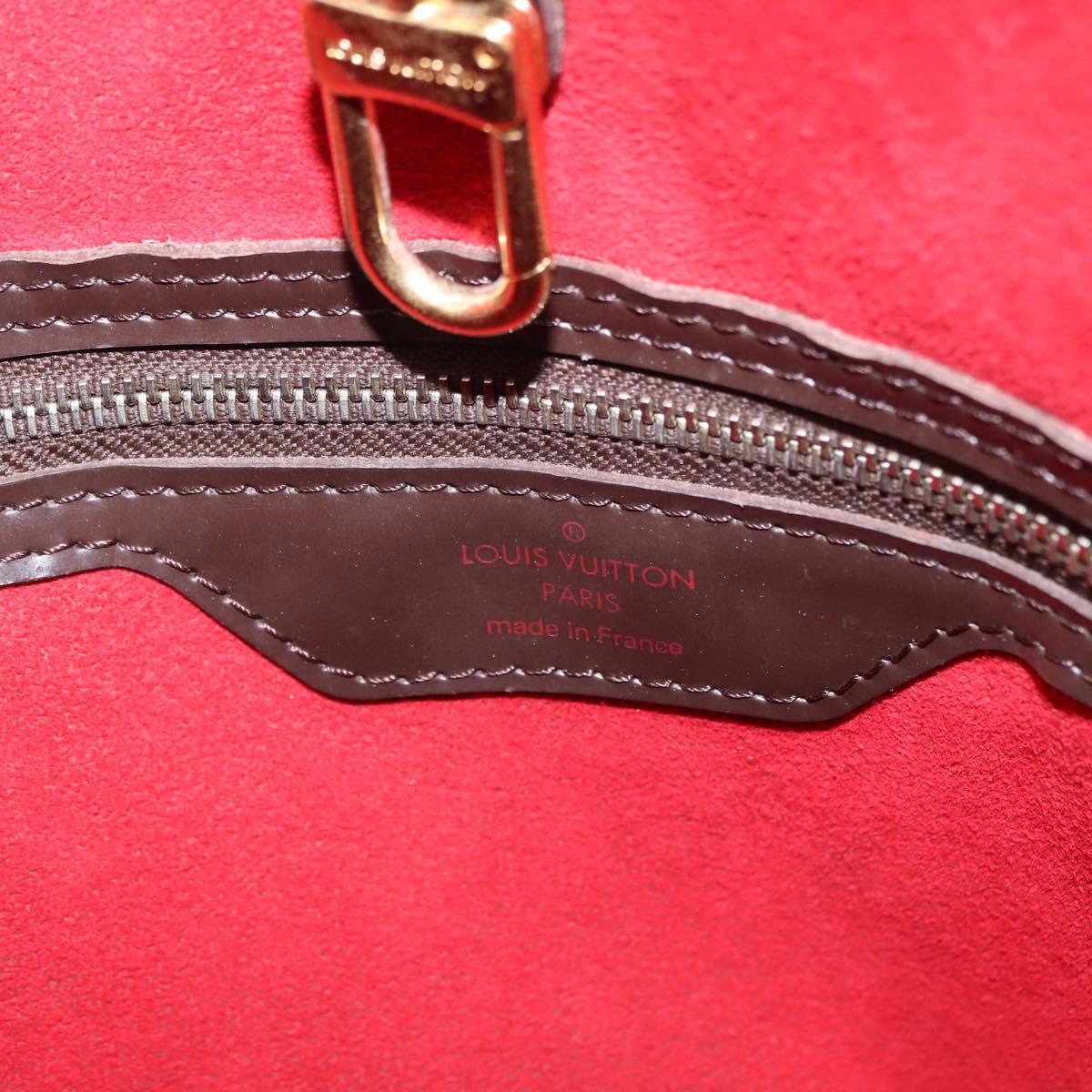 LOUIS VUITTON Damier Ebene Hampstead MM Tote Bag N51204 LV Auth ka6400