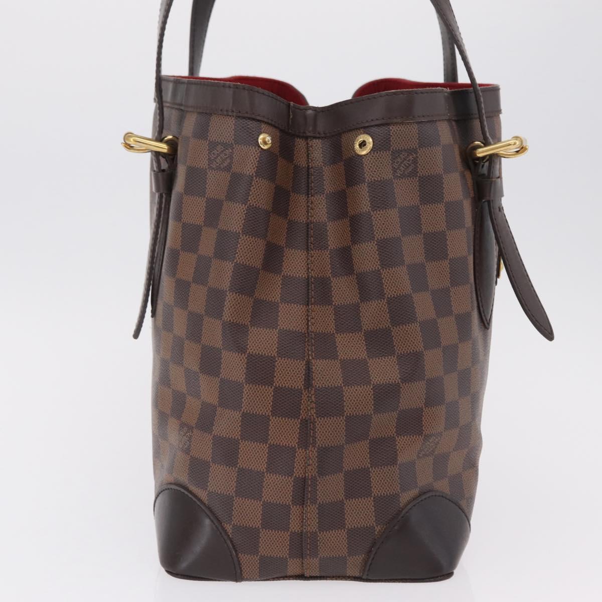 LOUIS VUITTON Damier Ebene Hampstead MM Tote Bag N51204 LV Auth ka6400