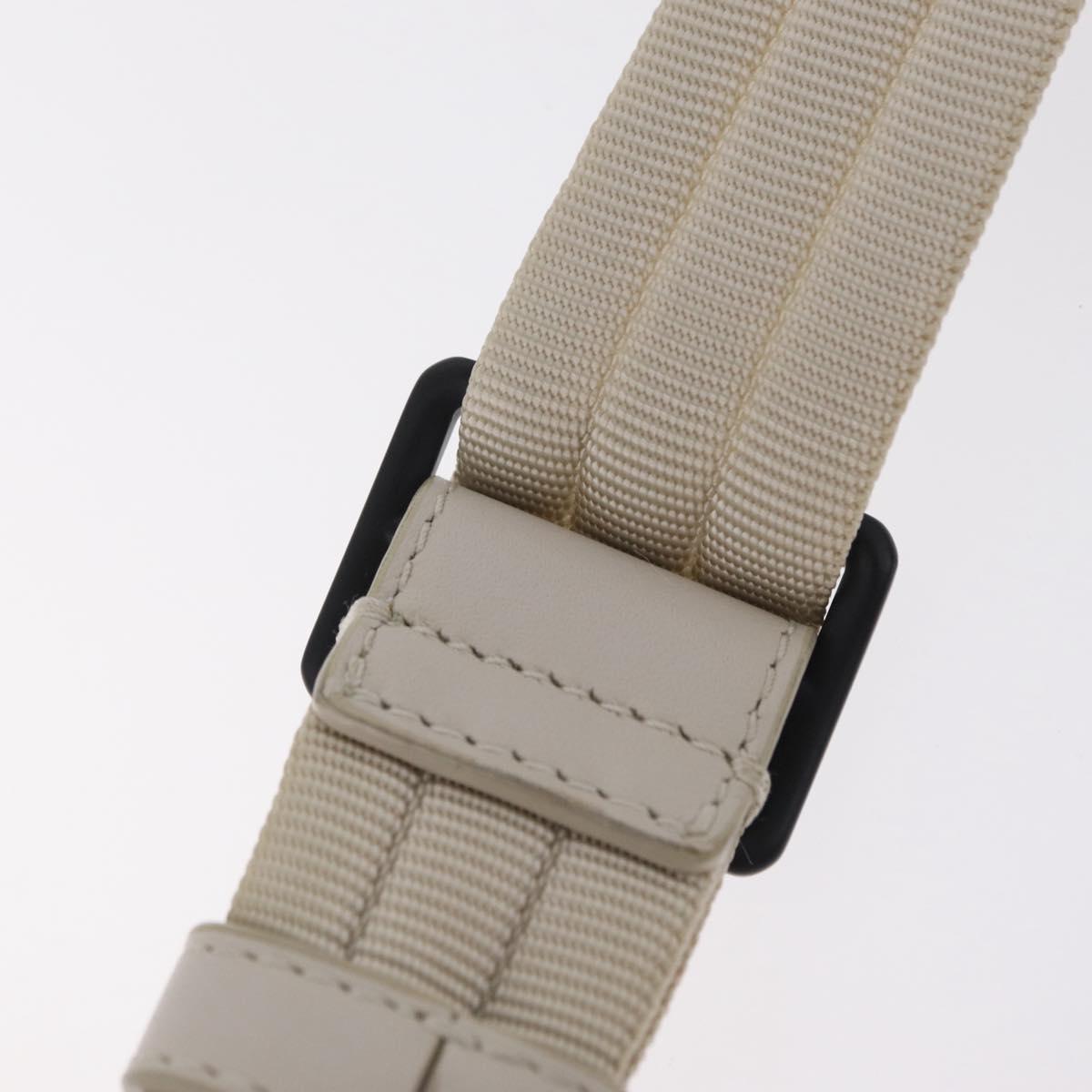 BOTTEGA VENETA Leggero Shoulder Pouch Leather White Auth ka6402