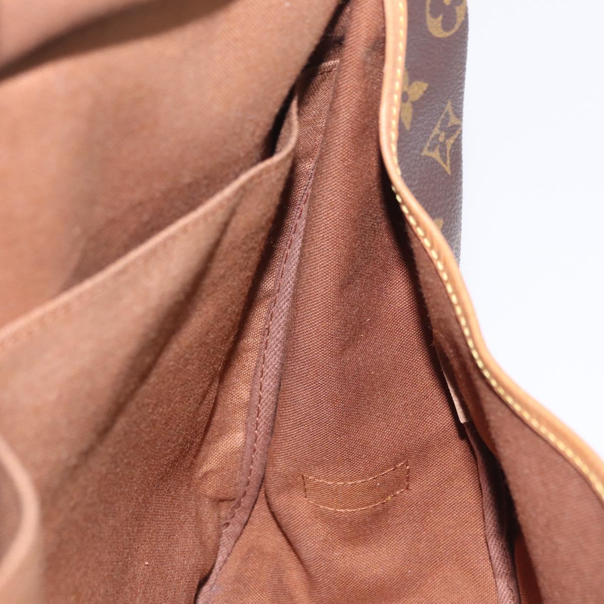 LOUIS VUITTON Monogram Saumur 35 Shoulder Bag M42254 LV Auth ka6403