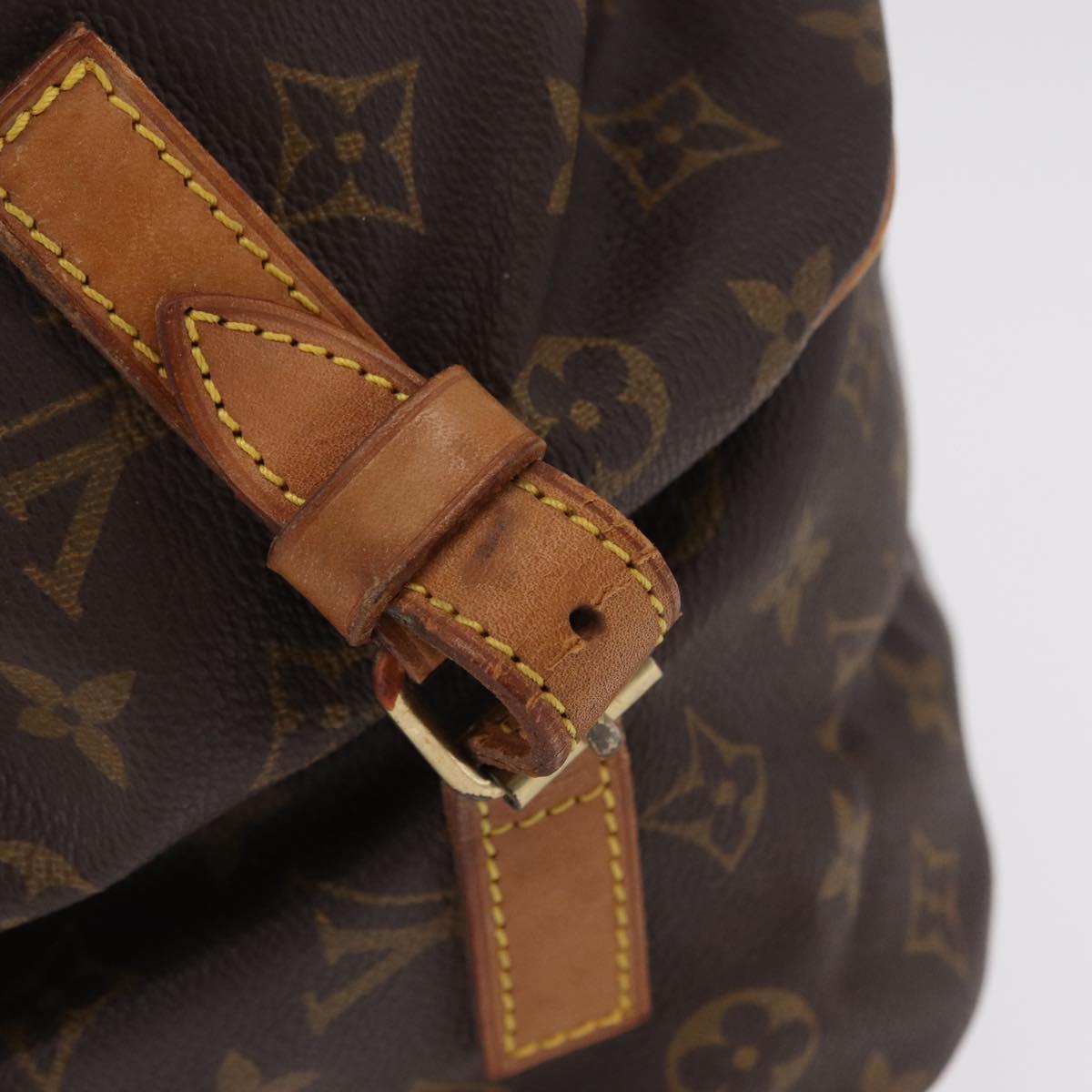 LOUIS VUITTON Monogram Saumur 35 Shoulder Bag M42254 LV Auth ka6403