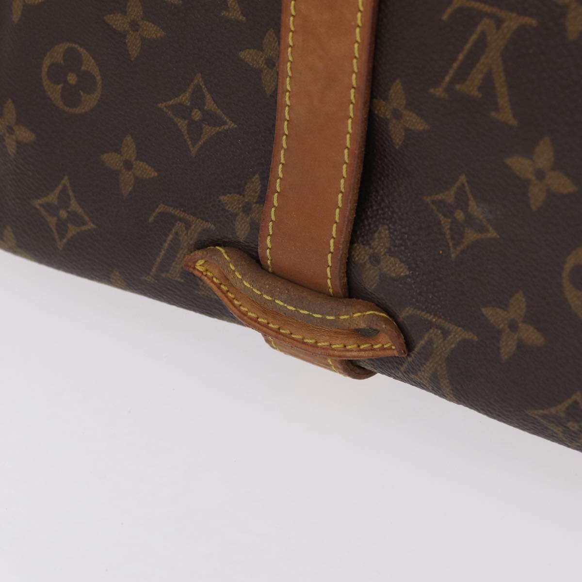 LOUIS VUITTON Monogram Saumur 35 Shoulder Bag M42254 LV Auth ka6403