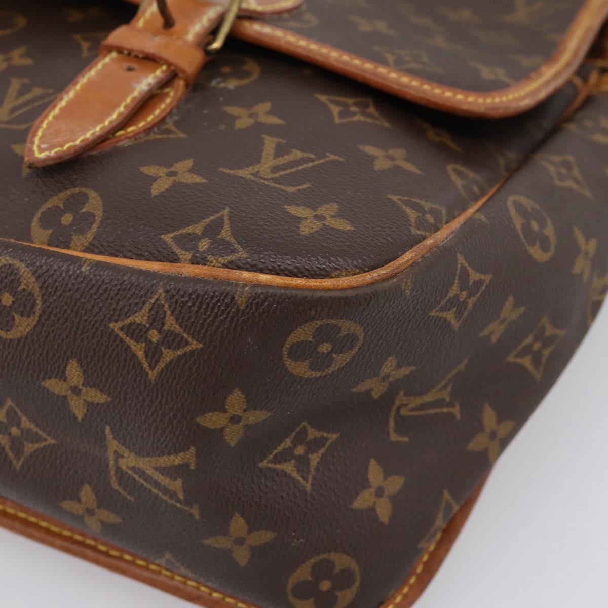 LOUIS VUITTON Monogram Gibeciere GM Shoulder Bag M42246 LV Auth ka6404