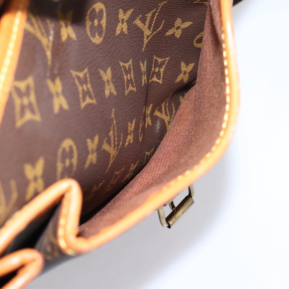 LOUIS VUITTON Monogram Gibeciere GM Shoulder Bag M42246 LV Auth ka6404