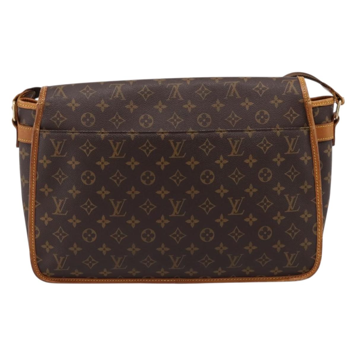 LOUIS VUITTON Monogram Gibeciere GM Shoulder Bag M42246 LV Auth ka6404