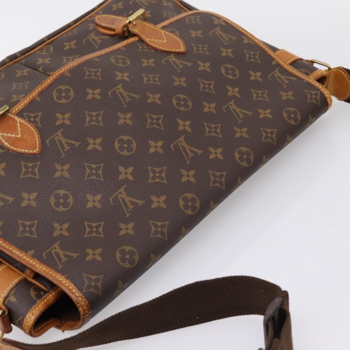 LOUIS VUITTON Monogram Gibeciere GM Shoulder Bag M42246 LV Auth ka6404