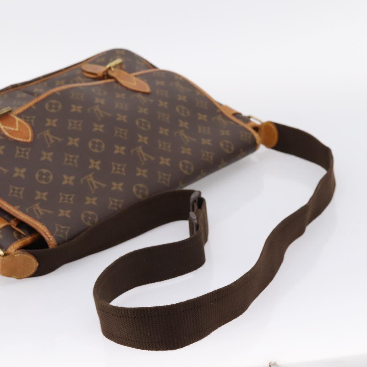 LOUIS VUITTON Monogram Gibeciere GM Shoulder Bag M42246 LV Auth ka6404