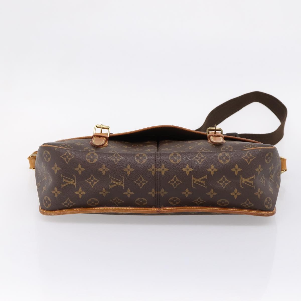 LOUIS VUITTON Monogram Gibeciere GM Shoulder Bag M42246 LV Auth ka6404