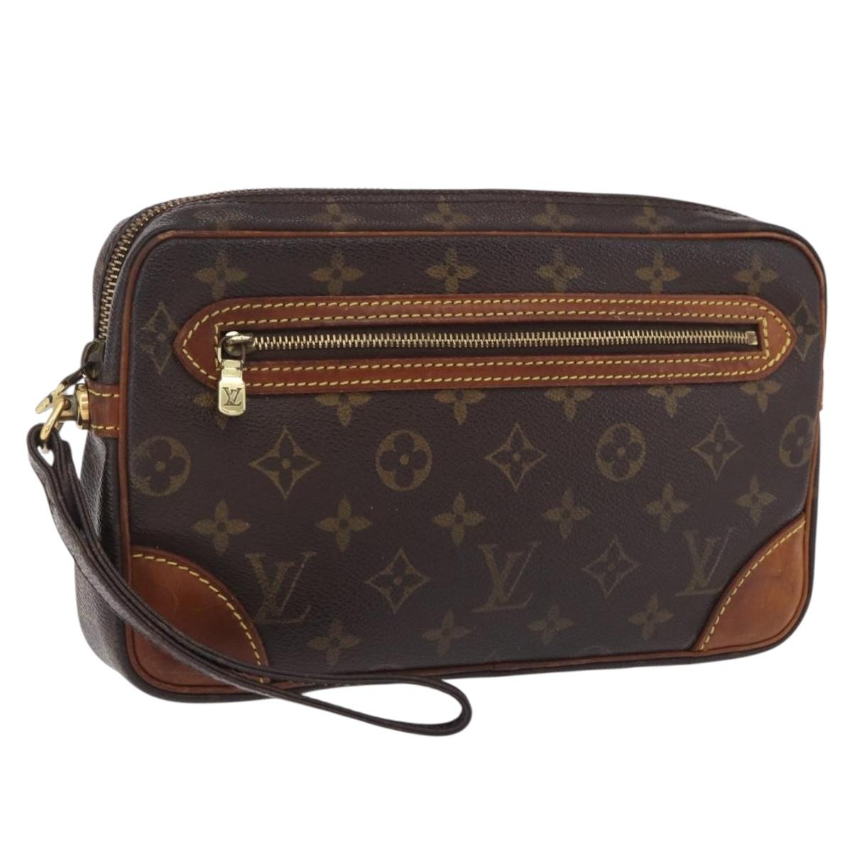 LOUIS VUITTON Monogram Marly Dragonne GM Clutch Bag M51825 LV Auth ka6405