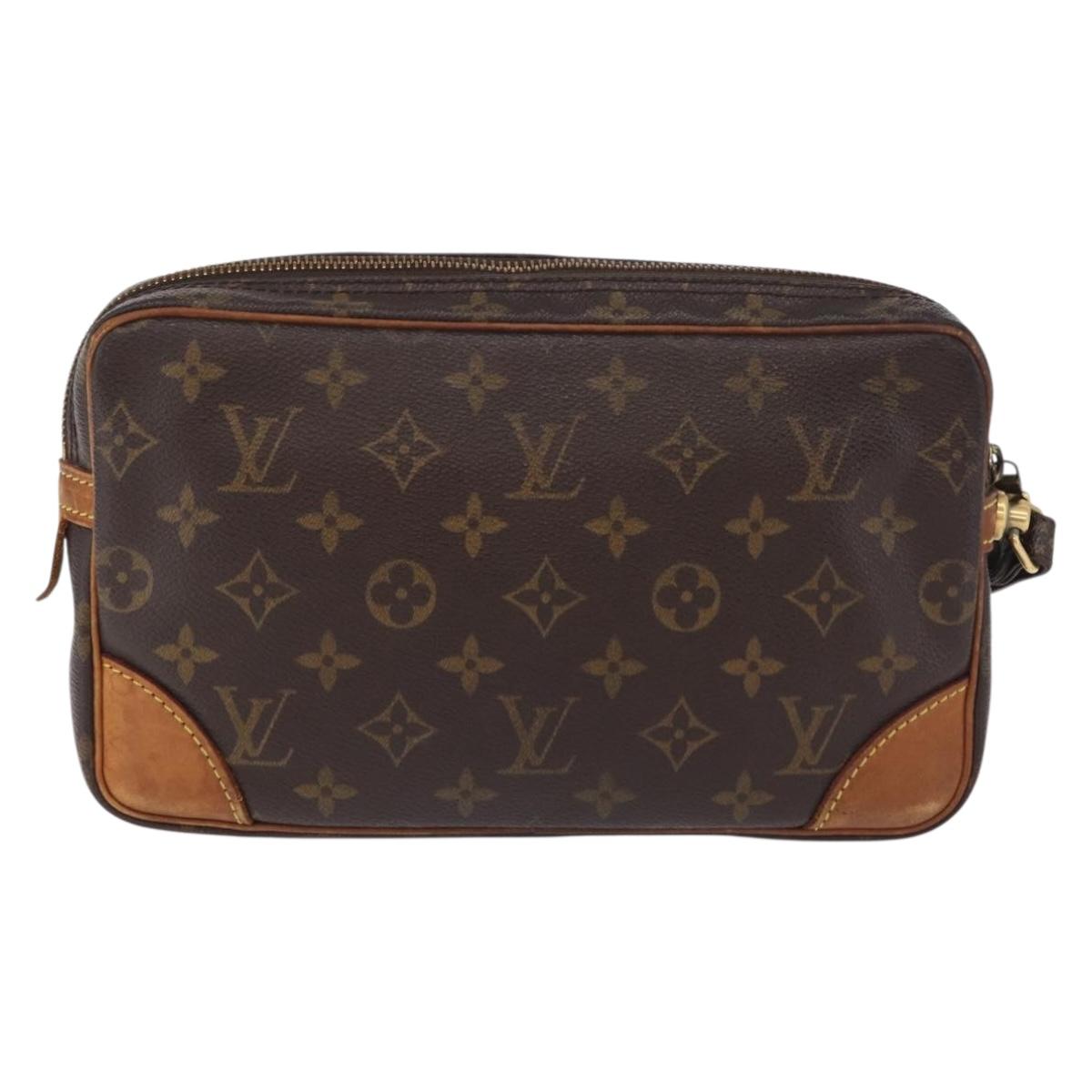 LOUIS VUITTON Monogram Marly Dragonne GM Clutch Bag M51825 LV Auth ka6405