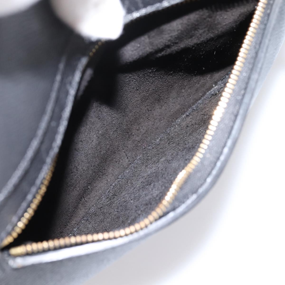CELINE Belt Bag Hand Bag Leather 2way Black Gold Auth ka6406V