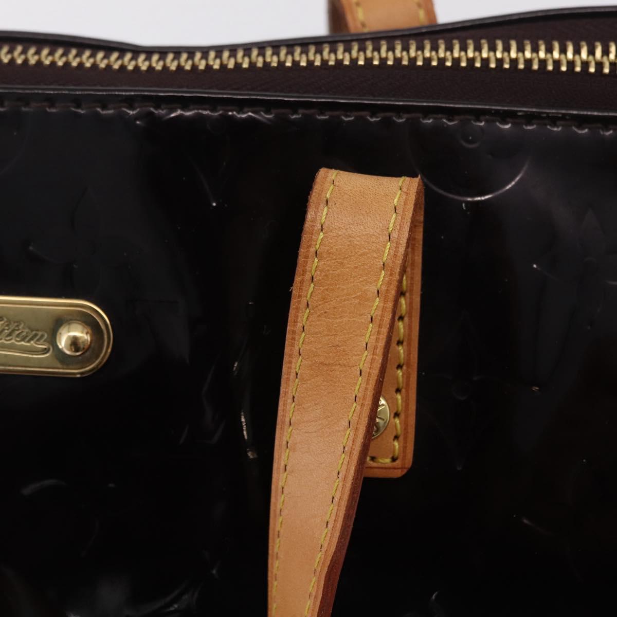 LOUIS VUITTON Monogram Vernis Bellevue GM Bag Amarante M93589 LV Auth ka6407V