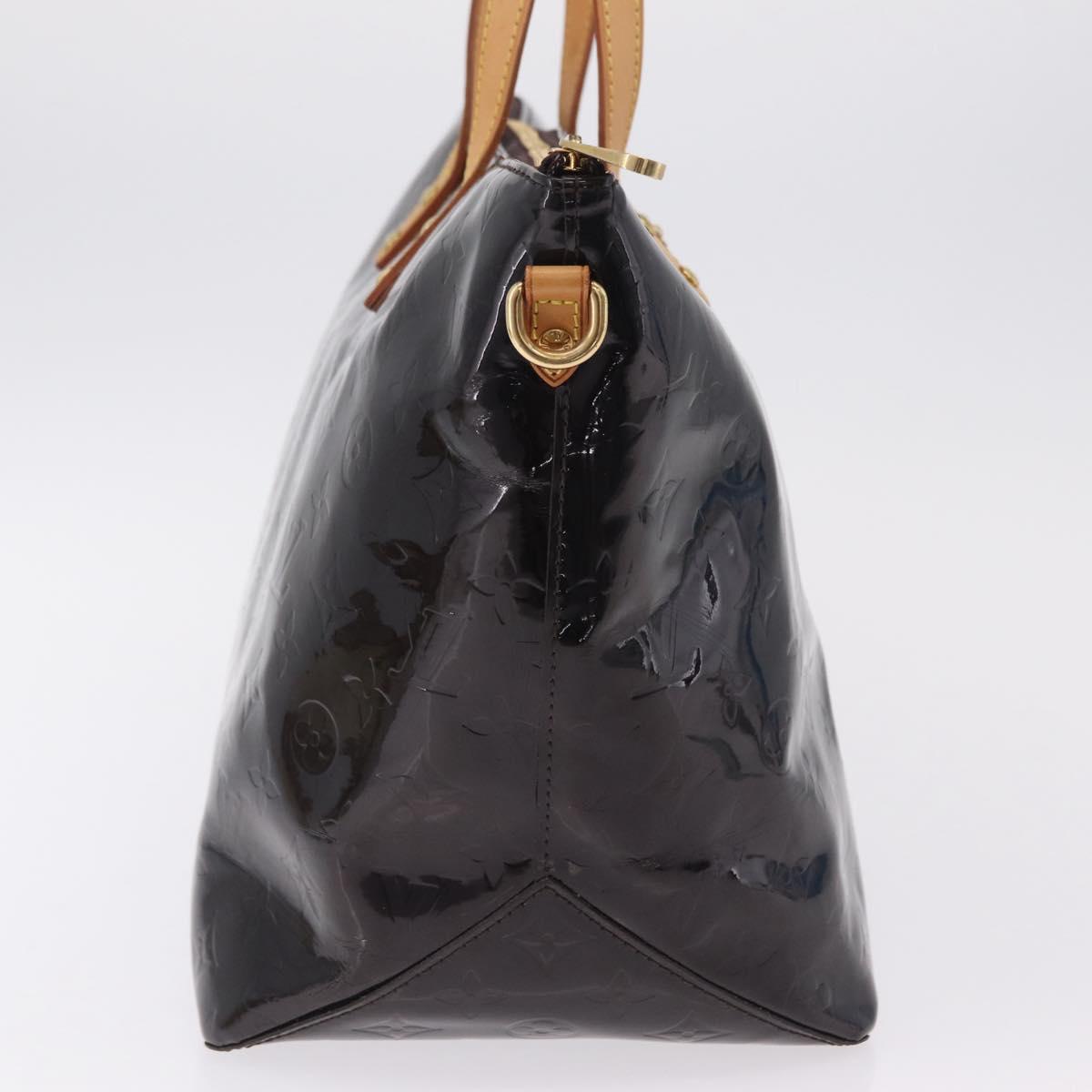 LOUIS VUITTON Monogram Vernis Bellevue GM Bag Amarante M93589 LV Auth ka6407V