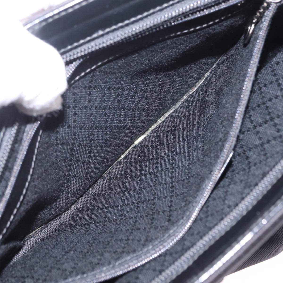 GUCCI Bamboo Hand Bag Nylon 2way Black Silver 001 2855 1875 5 Auth ka6416