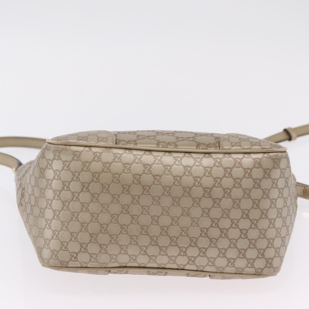 GUCCI GG Canvas Guccissima Hand Bag 2way Gold 353121 Auth ka6419