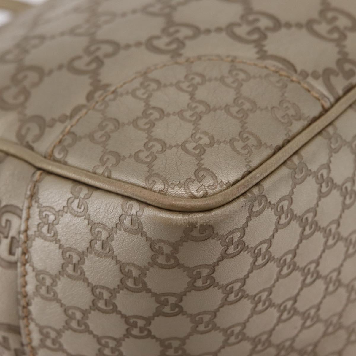 GUCCI GG Canvas Guccissima Hand Bag 2way Gold 353121 Auth ka6419