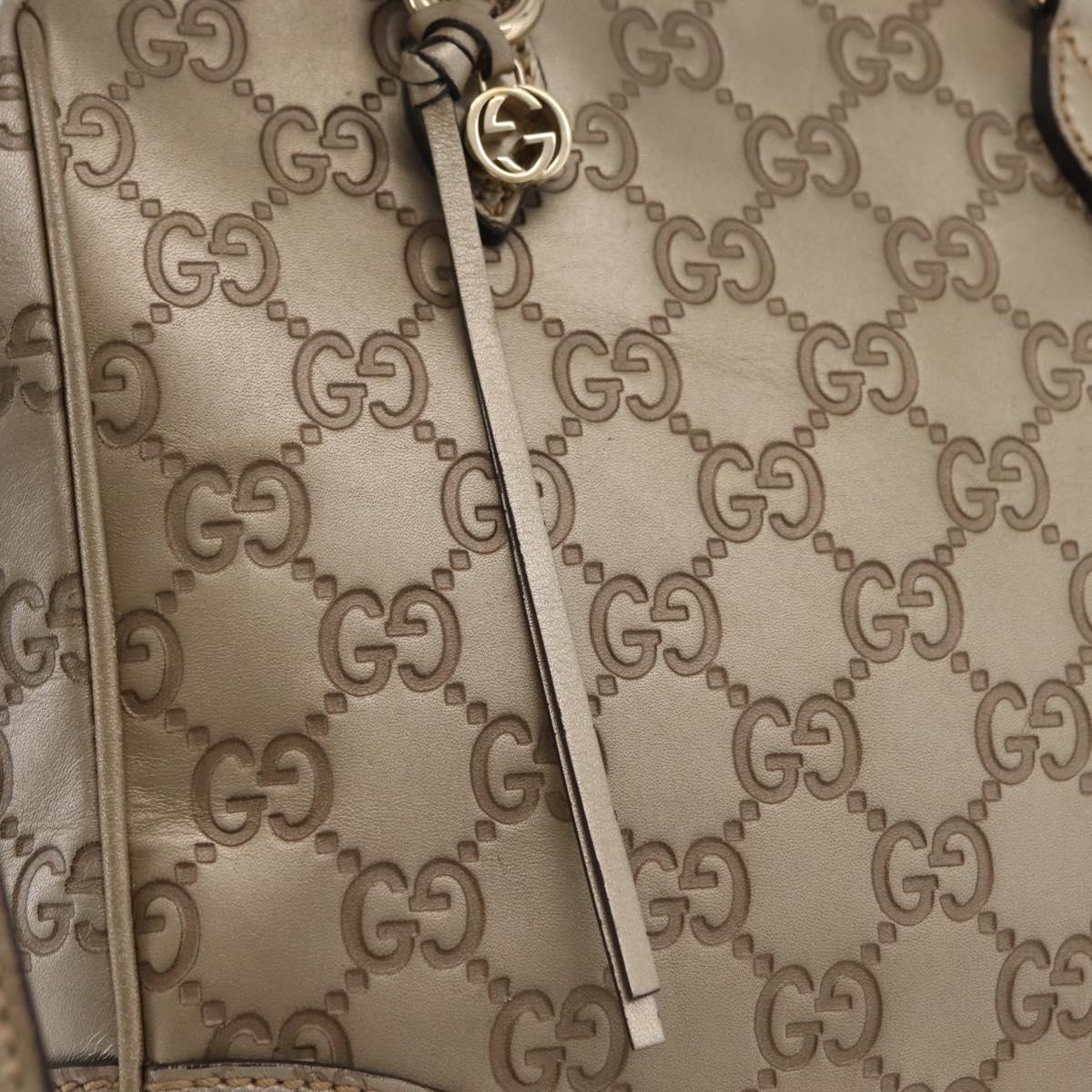 GUCCI GG Canvas Guccissima Hand Bag 2way Gold 353121 Auth ka6419