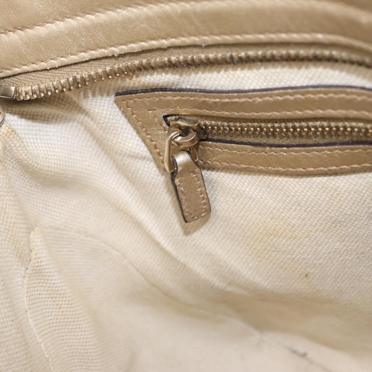 GUCCI GG Canvas Guccissima Hand Bag 2way Gold 353121 Auth ka6419