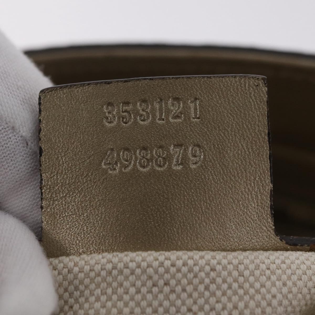 GUCCI GG Canvas Guccissima Hand Bag 2way Gold 353121 Auth ka6419