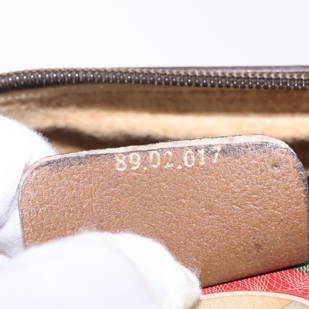 GUCCI GG Supreme Shoulder Bag PVC Beige Gold Tone 89 02 017 Auth ka6421