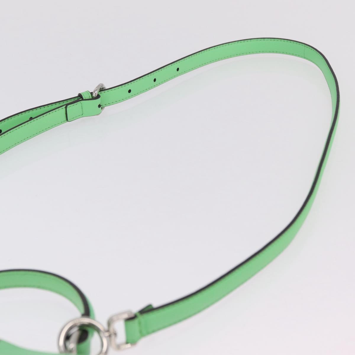 FENDI Peek A Boo I See You Petit Bag Leather Emerald Green 8BN335 Auth ka6423M
