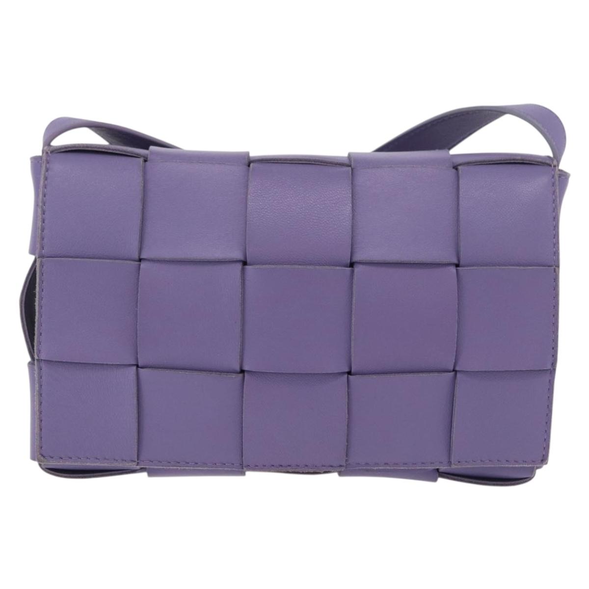 Bottega Veneta MAXI INTRECCIATO Cassette Shoulder Bag Leather Auth ka6424V