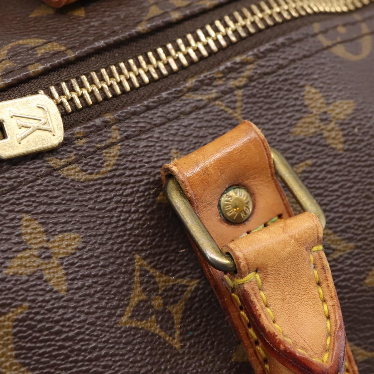 LOUIS VUITTON Monogram Keepall Bandouliere 55 Boston Bag M41414 LV Auth ka6431A