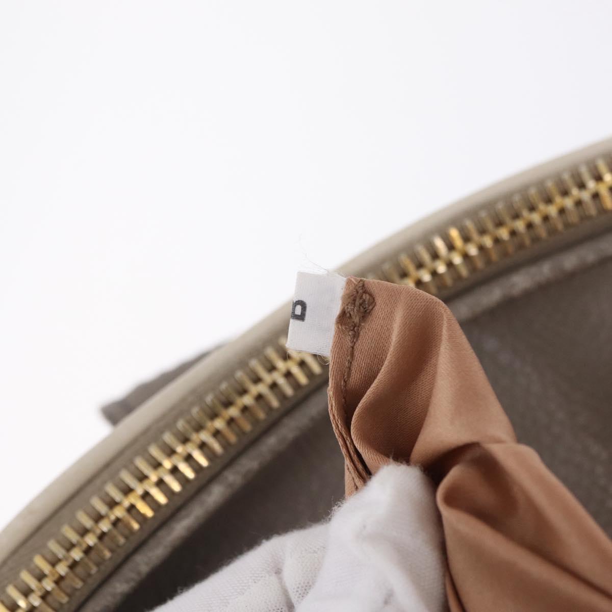 Miu Miu Hand Bag Leather 2way Beige Gold Tone Auth ka6438A