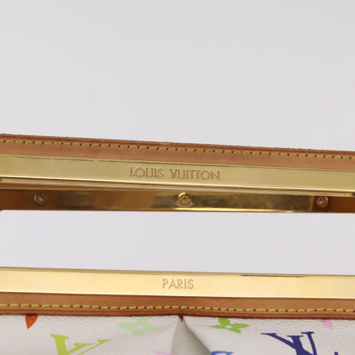 LOUIS VUITTON Monogram Multicolor Judy GM Hand Bag White M40253 LV Auth ka6439V