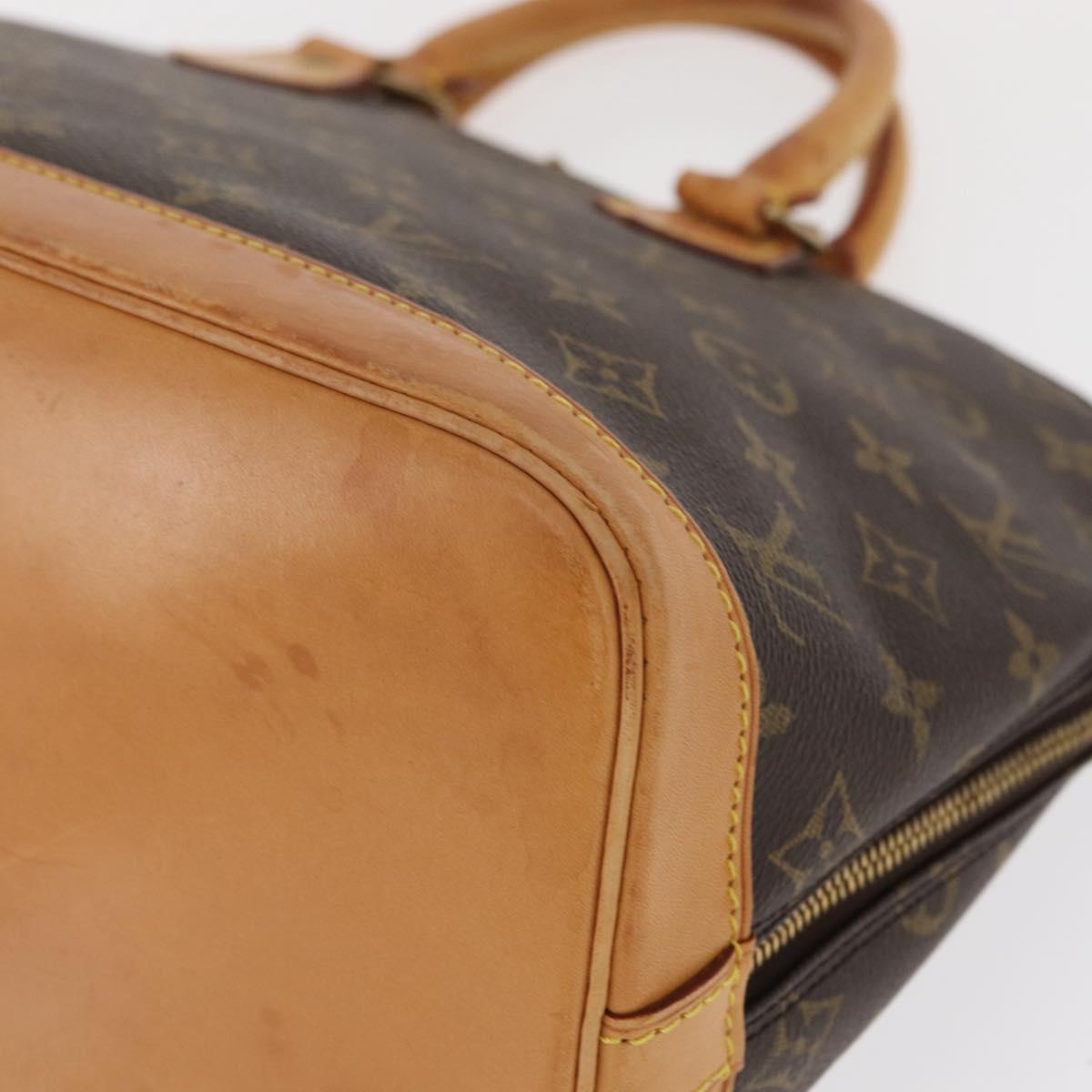 LOUIS VUITTON Monogram Alma Hand Bag M51130 LV Auth ka644