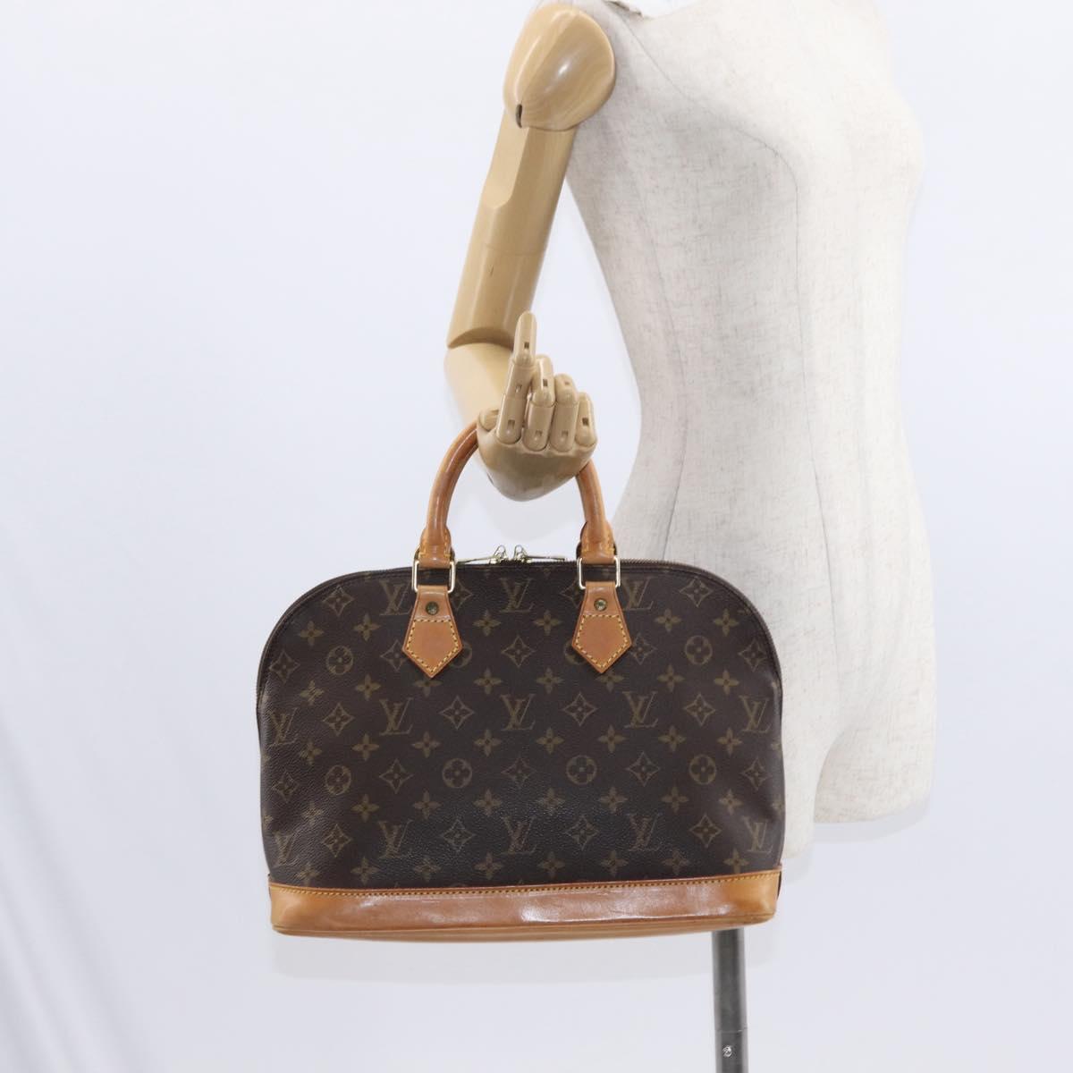 LOUIS VUITTON Monogram Alma Hand Bag M51130 LV Auth ka644