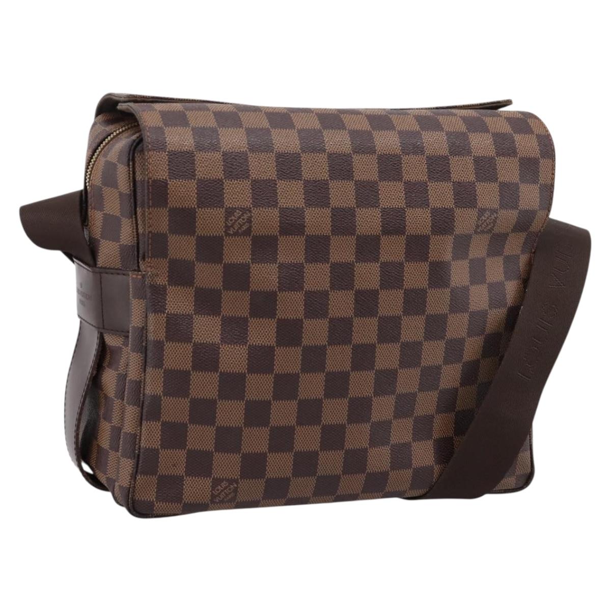LOUIS VUITTON Damier Ebene Naviglio Shoulder Bag N45255 LV Auth ka6440A