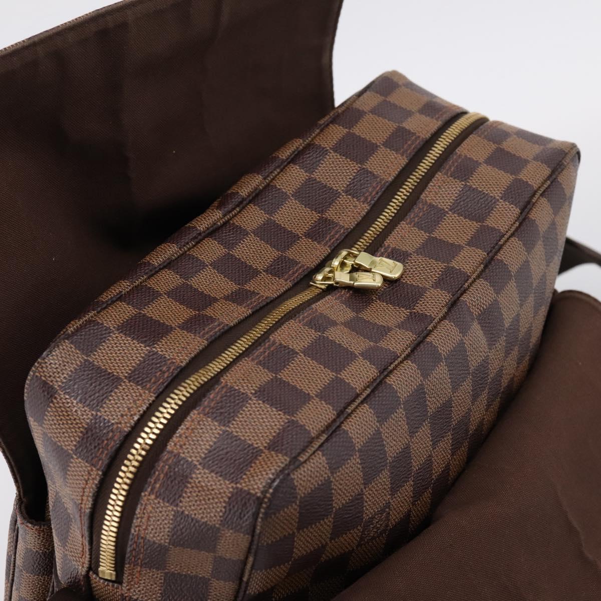LOUIS VUITTON Damier Ebene Naviglio Shoulder Bag N45255 LV Auth ka6440A