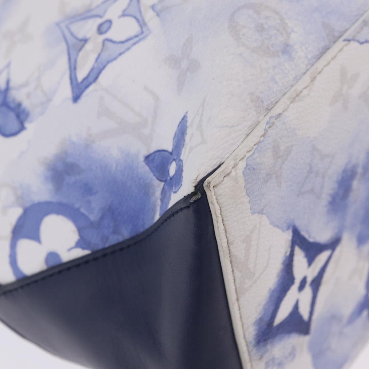 LOUIS VUITTON Monogram Watercolor Weekend Tote GM Blue M45755 LV Auth ka6444M