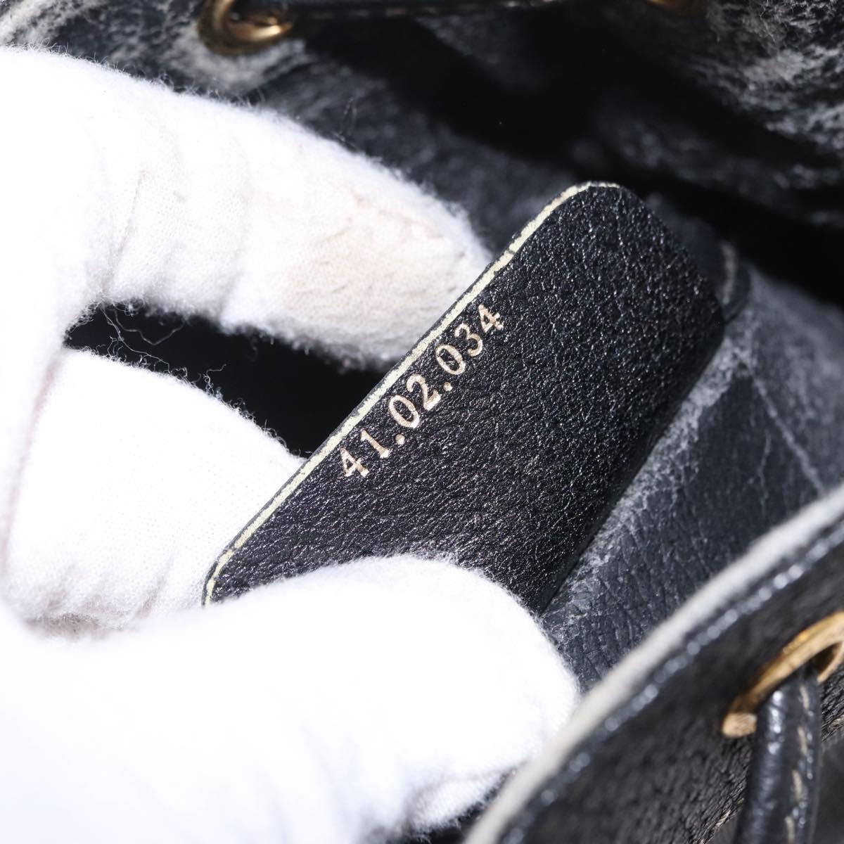 GUCCI GG Supreme Web Sherry Line Shoulder Bag PVC Black 41 02 034 Auth ka6455