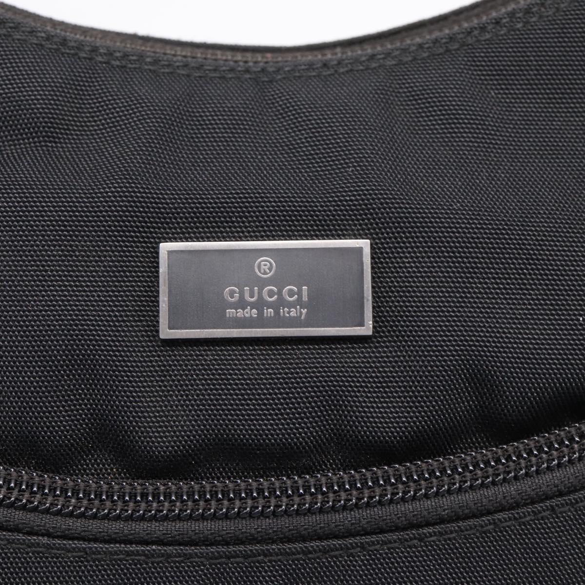 GUCCI Hand Bag Nylon Black 001 3386 Auth ka6457
