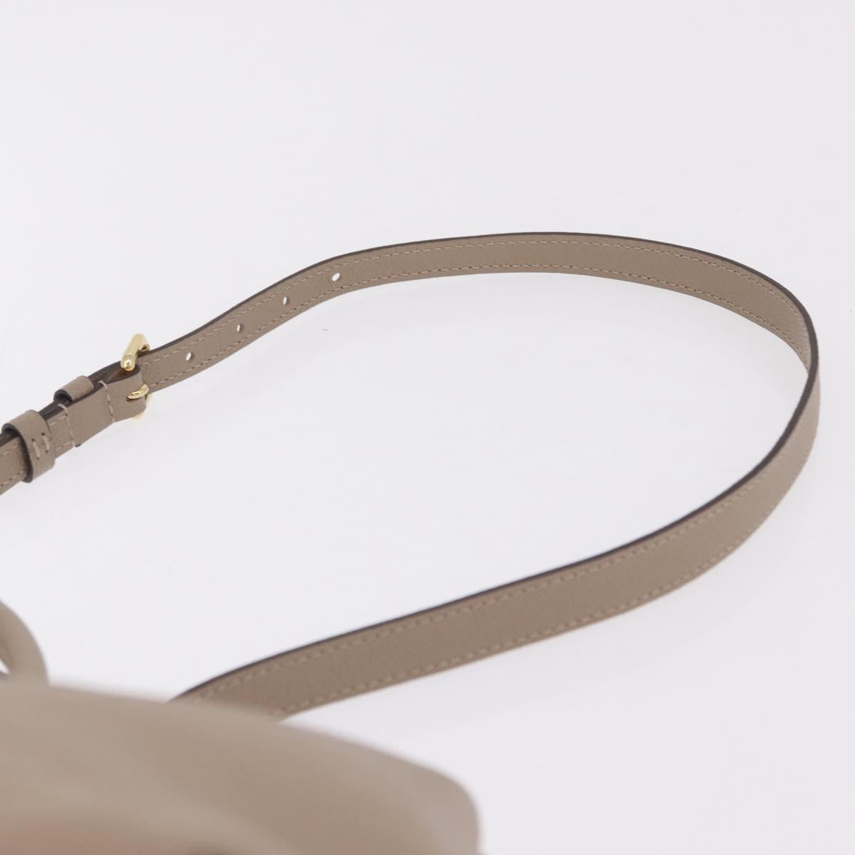 LOUIS VUITTON Monogram Empreinte Grand Palais MM Bag Beige M45833 Auth ka6462M
