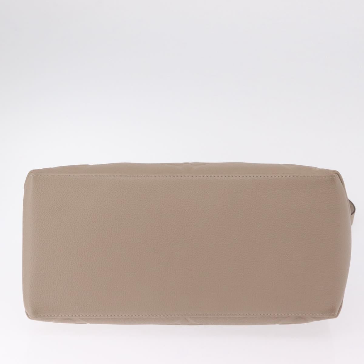 LOUIS VUITTON Monogram Empreinte Grand Palais MM Bag Beige M45833 Auth ka6462M