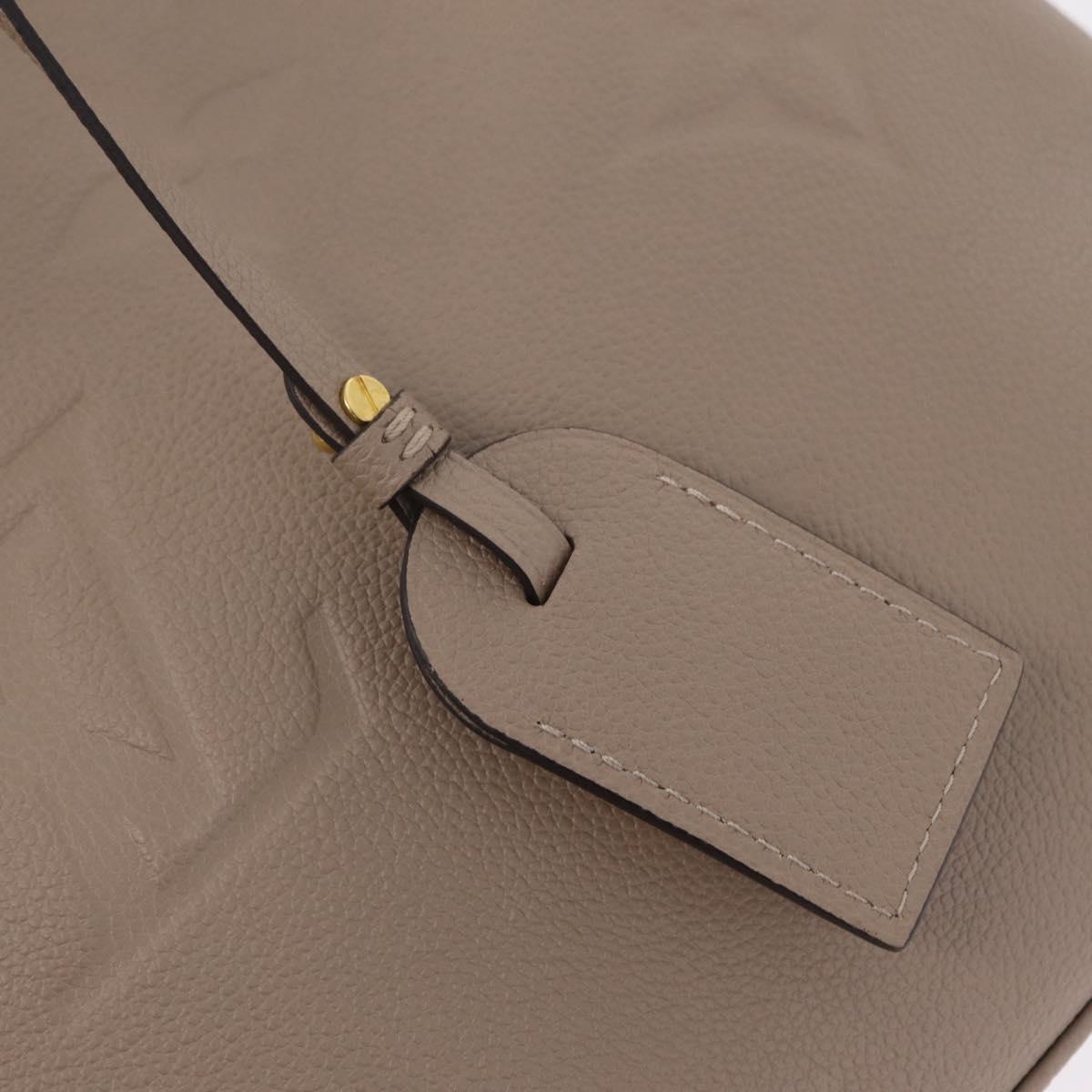LOUIS VUITTON Monogram Empreinte Grand Palais MM Bag Beige M45833 Auth ka6462M