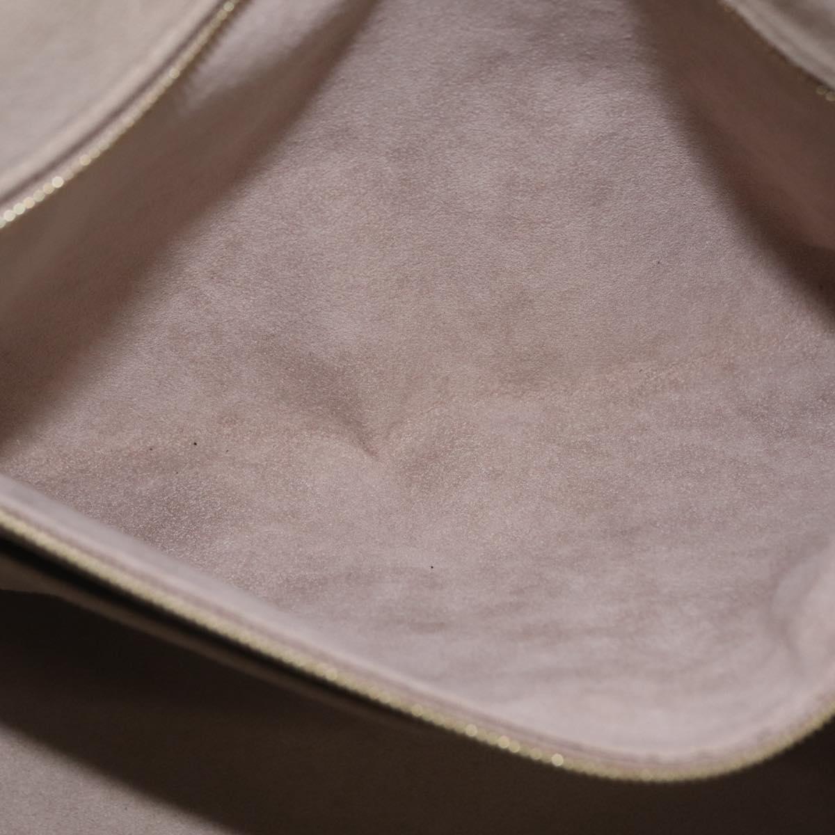 LOUIS VUITTON Monogram Empreinte Grand Palais MM Bag Beige M45833 Auth ka6462M