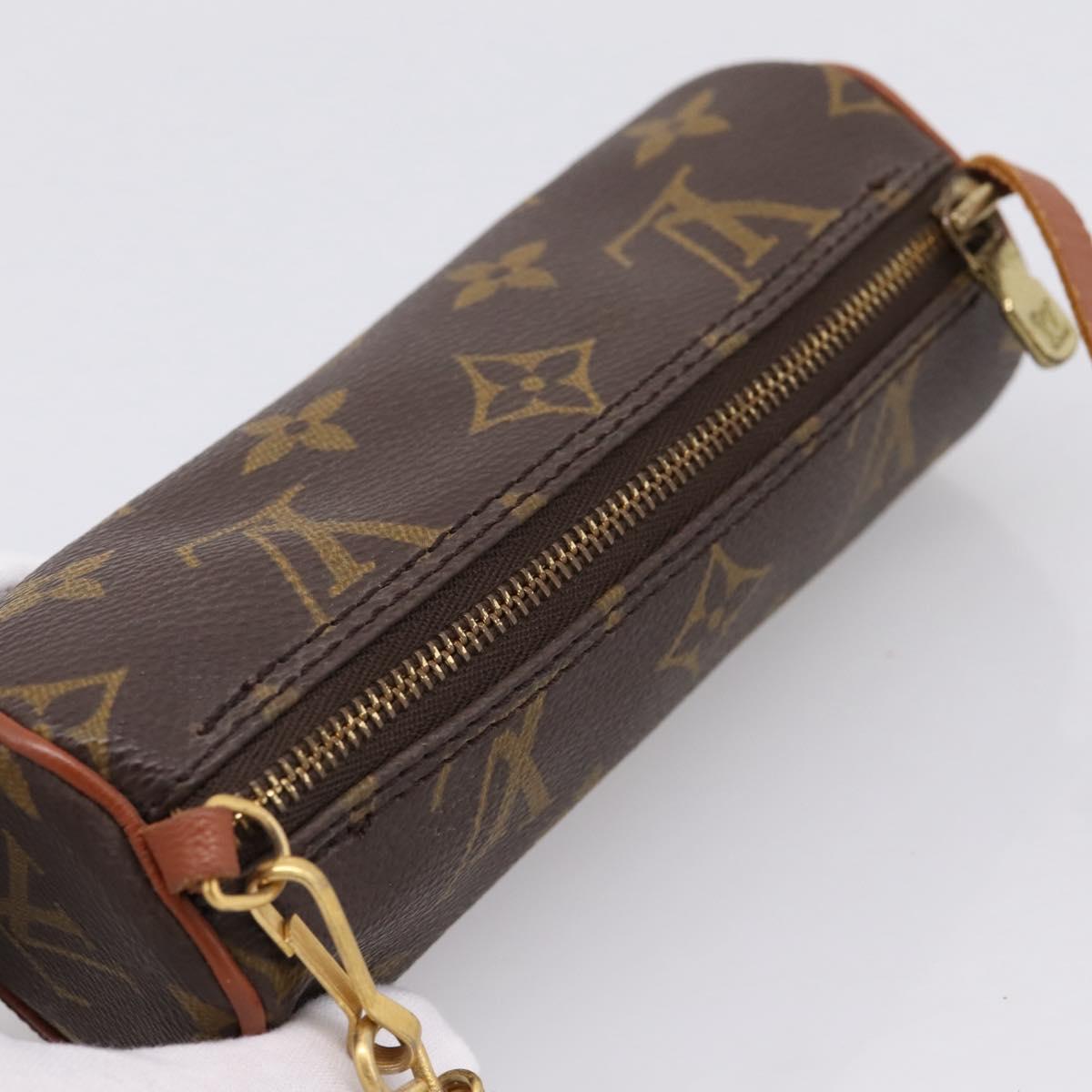 LOUIS VUITTON Monogram Papillon Pouch Pouch LV Auth ka6467