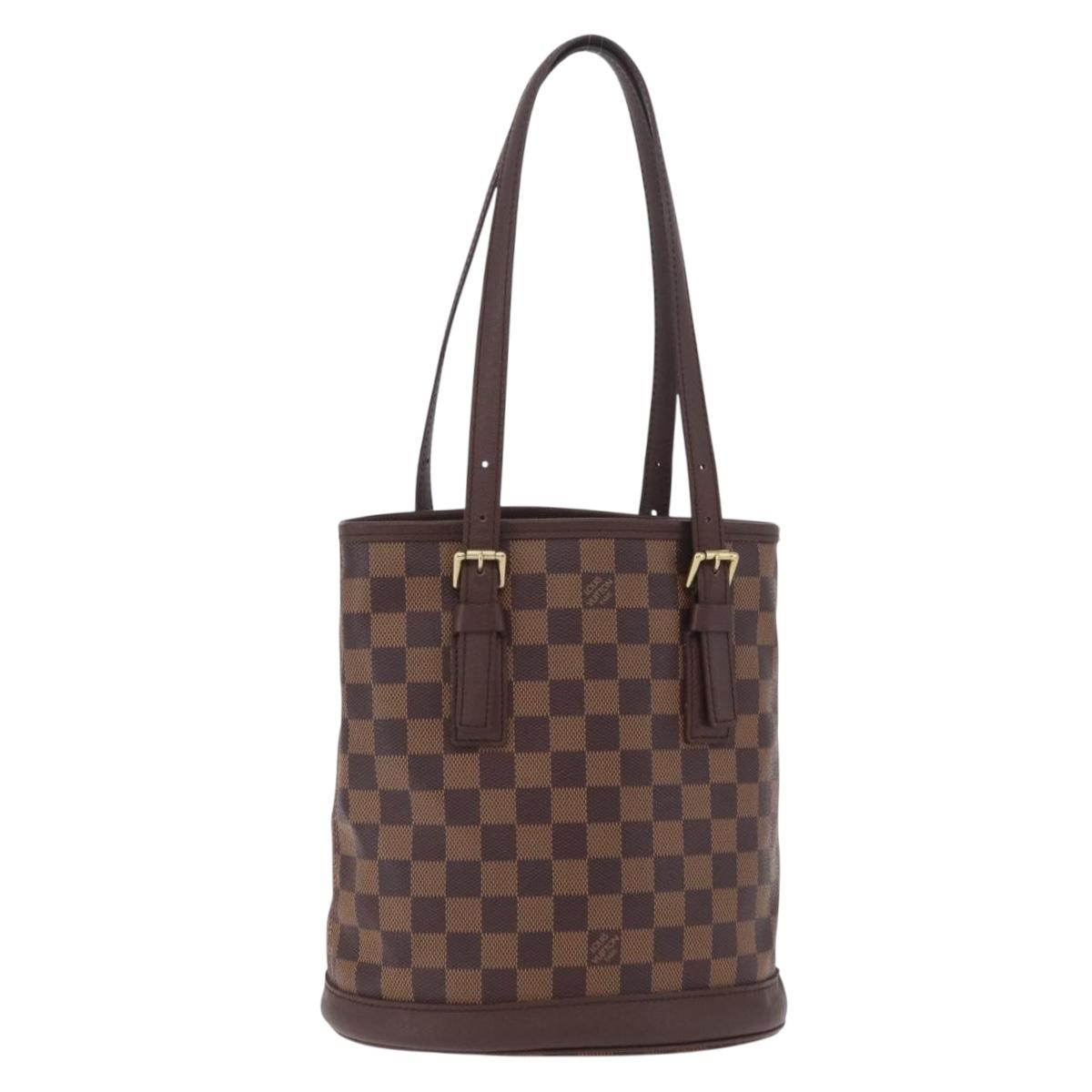 LOUIS VUITTON Damier Ebene Marais Shoulder Bag N42240 LV Auth ka6475