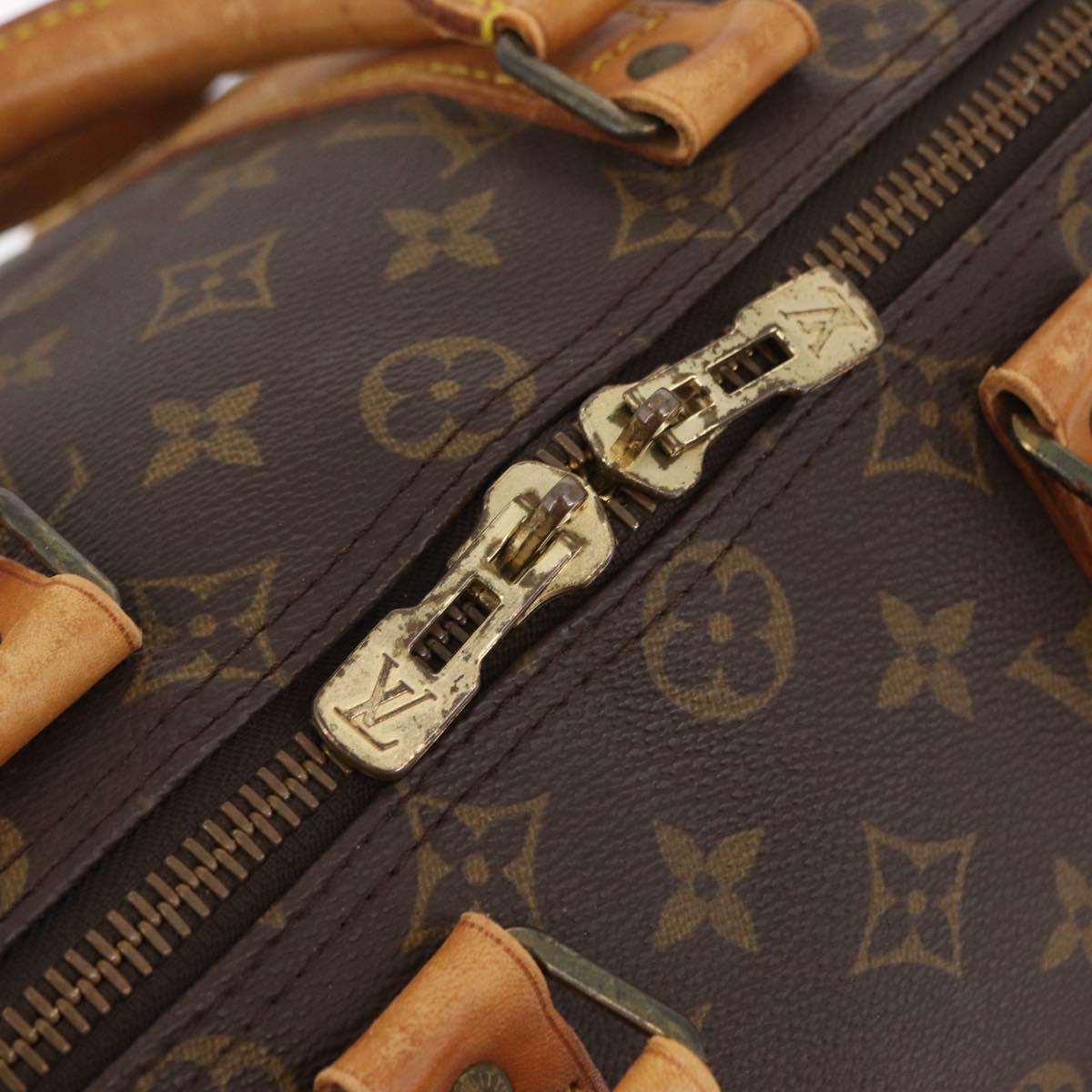 LOUIS VUITTON Monogram Keepall Bandouliere 45 Boston Bag M41418 LV Auth ka6478A