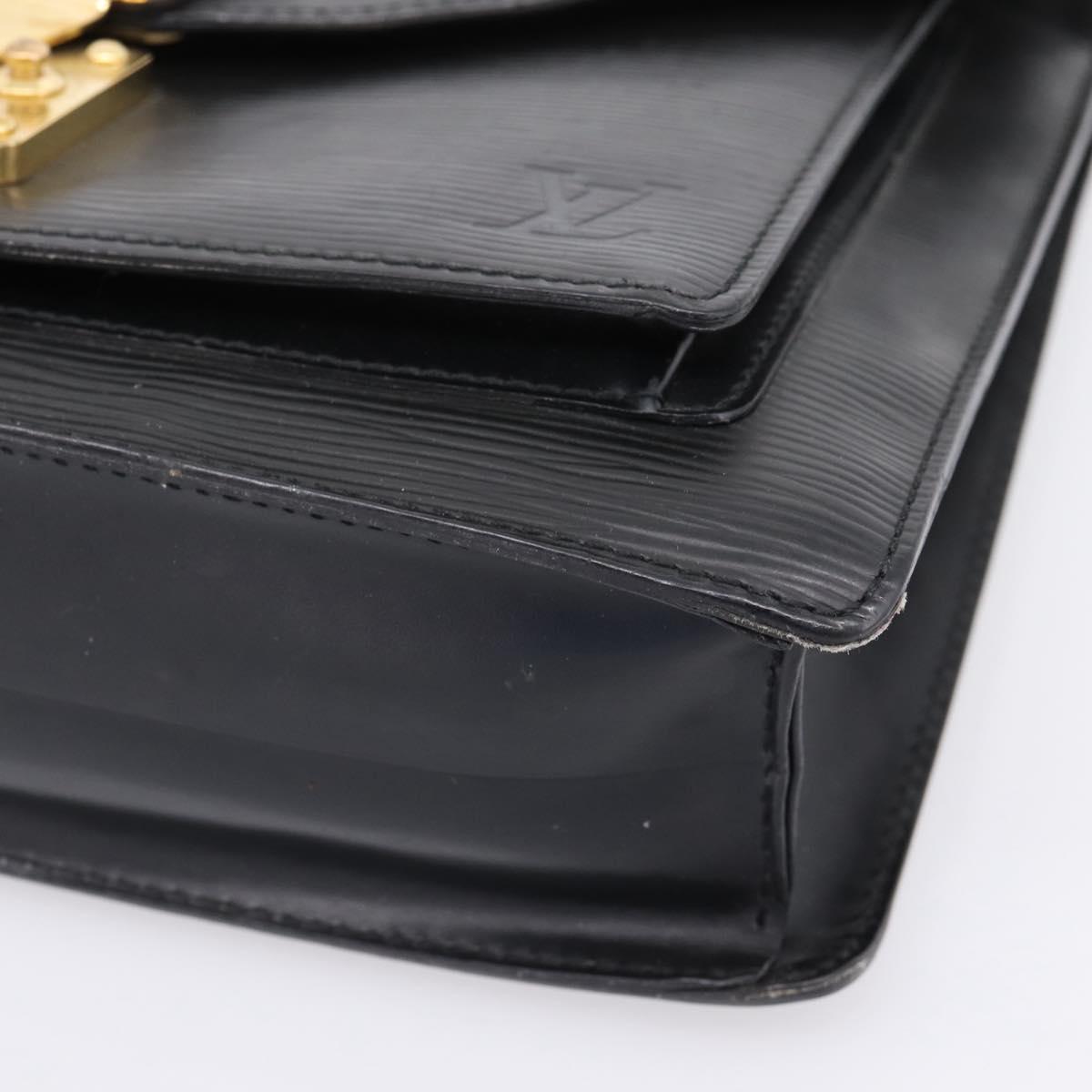 LOUIS VUITTON Epi Monceau 28 Hand Bag Black M52122 LV Auth ka6480