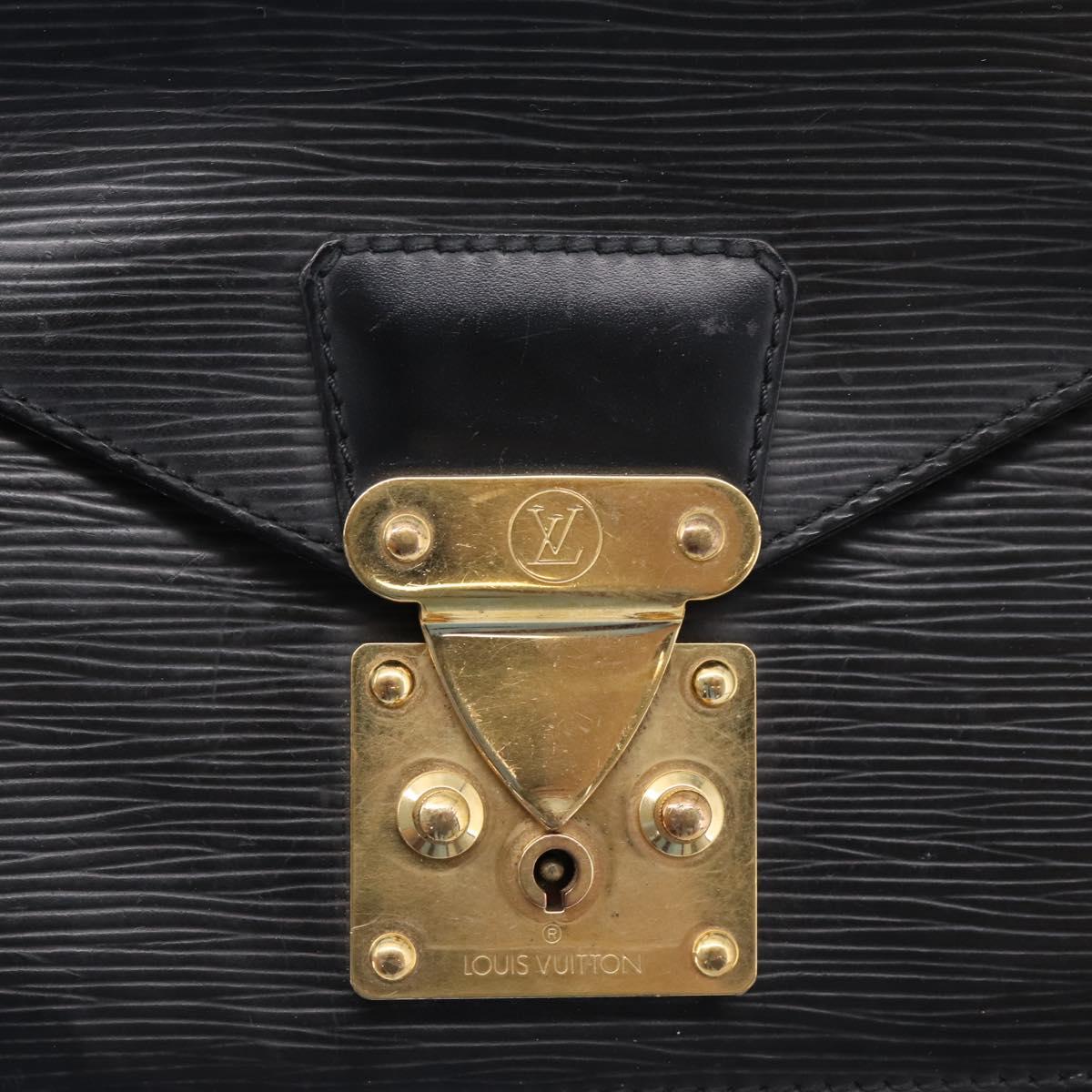 LOUIS VUITTON Epi Monceau 28 Hand Bag Black M52122 LV Auth ka6480