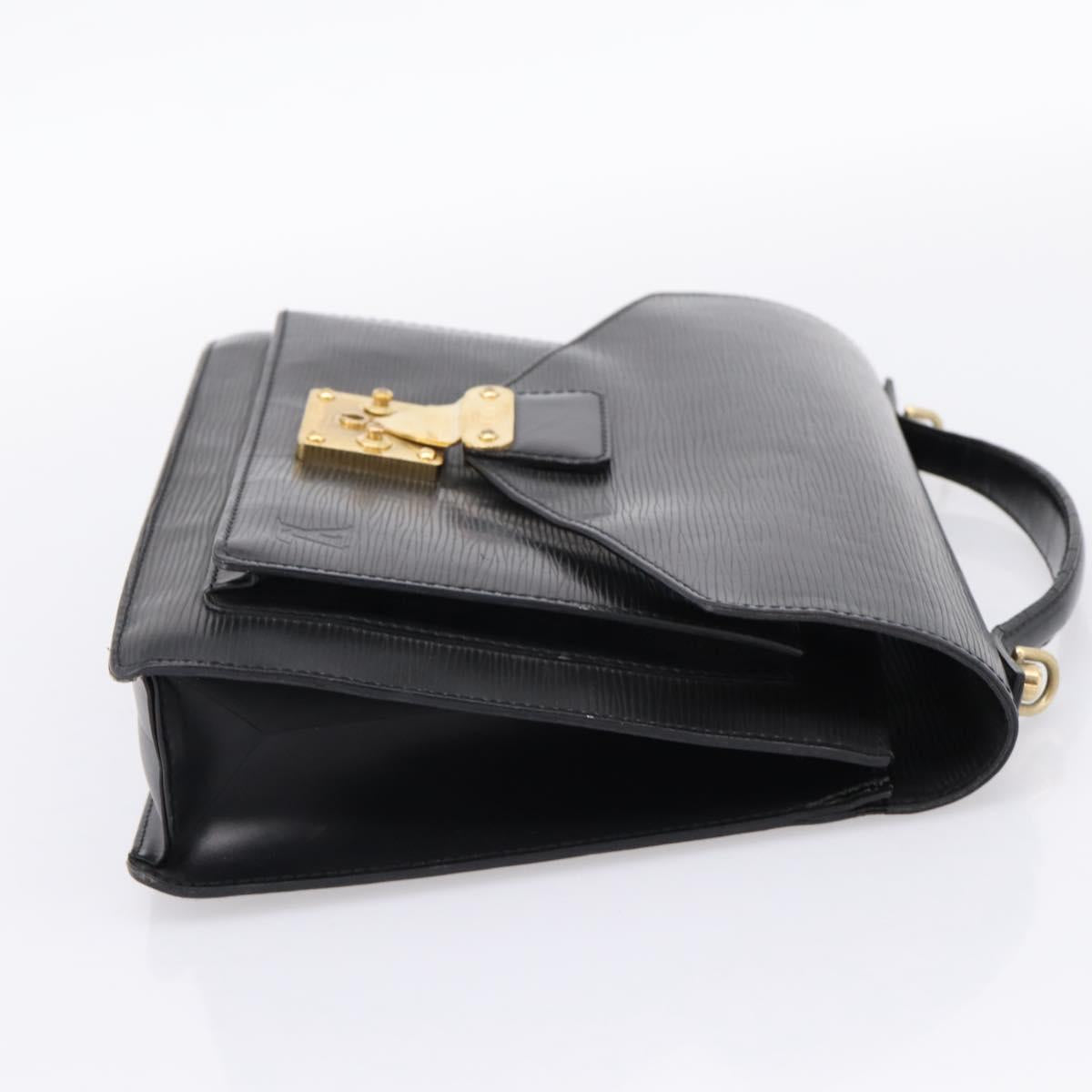 LOUIS VUITTON Epi Monceau 28 Hand Bag Black M52122 LV Auth ka6480