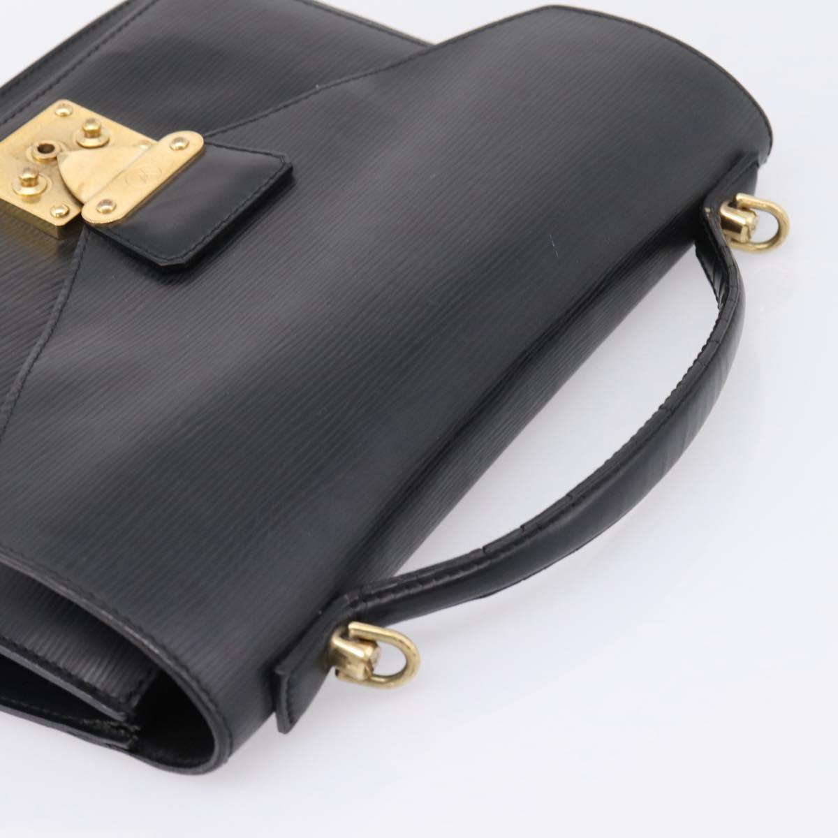LOUIS VUITTON Epi Monceau 28 Hand Bag Black M52122 LV Auth ka6480