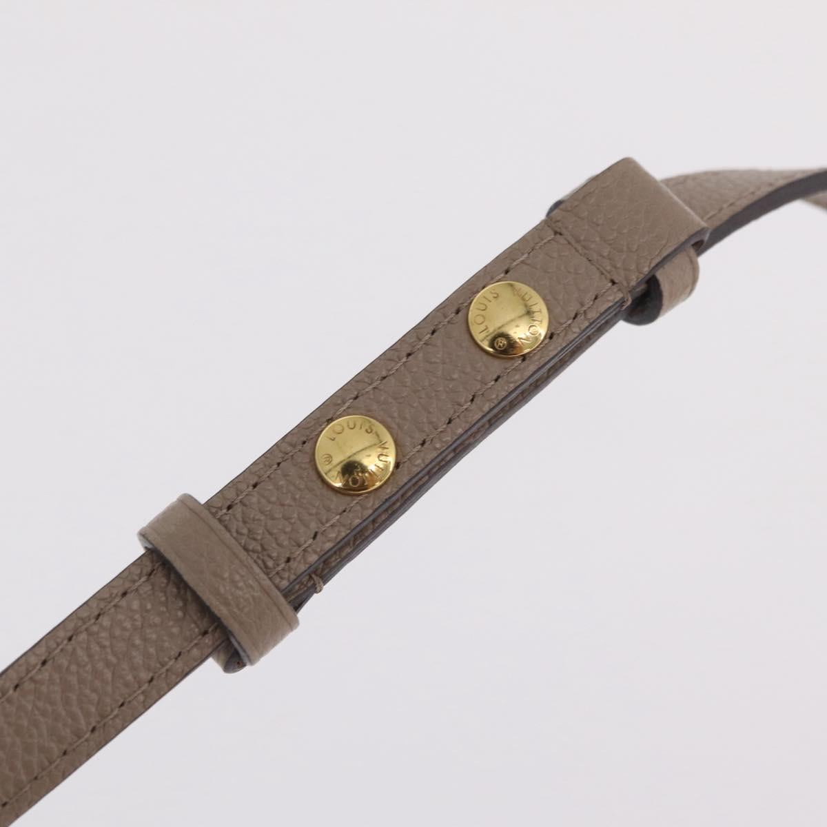LOUIS VUITTON Monogram Empreinte Neo Noe MM Bag Beige M45555 LV Auth ka6488M