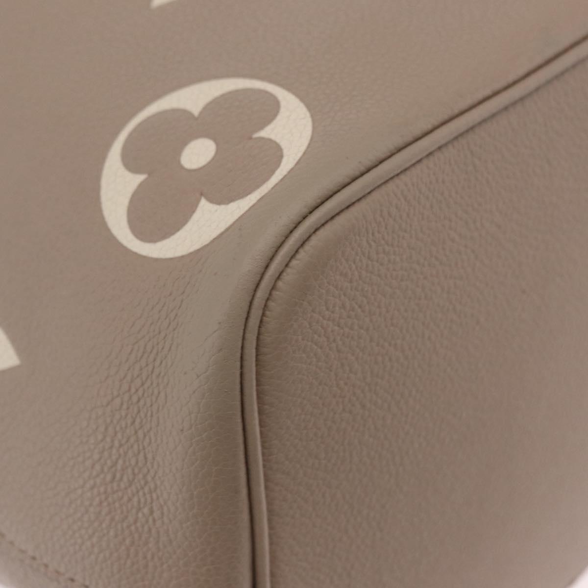 LOUIS VUITTON Monogram Empreinte Neo Noe MM Bag Beige M45555 LV Auth ka6488M