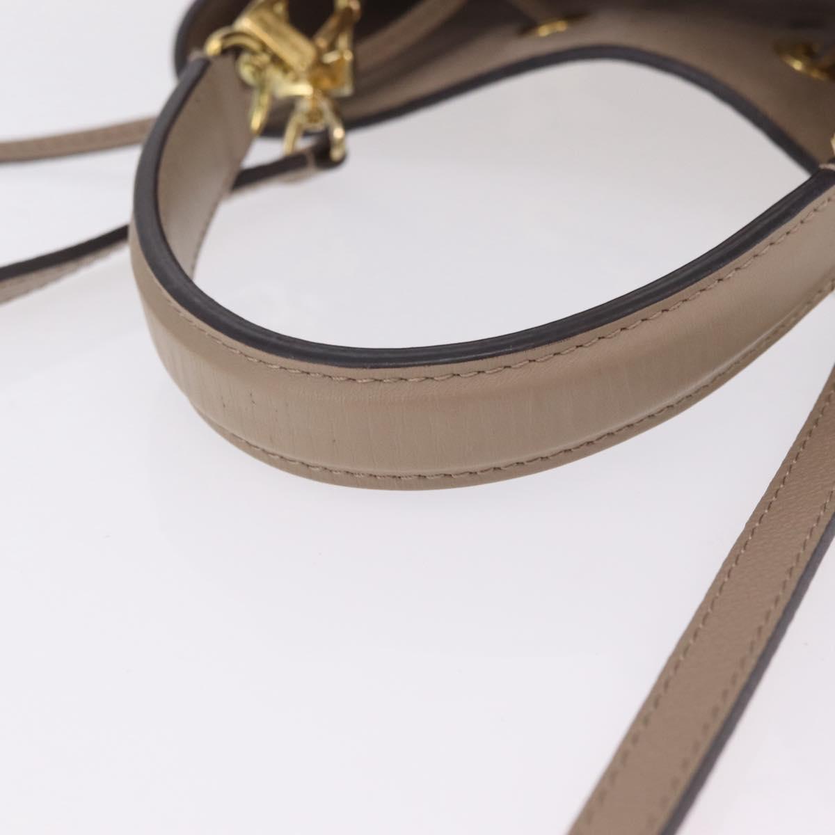 LOUIS VUITTON Monogram Empreinte Neo Noe MM Bag Beige M45555 LV Auth ka6488M